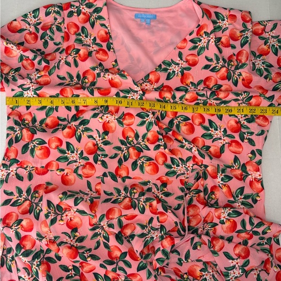 Draper James Dress Size 16 Apple Blossom Wynonna Wrap Dixie Rose Short.  #58 - Picture 10 of 11